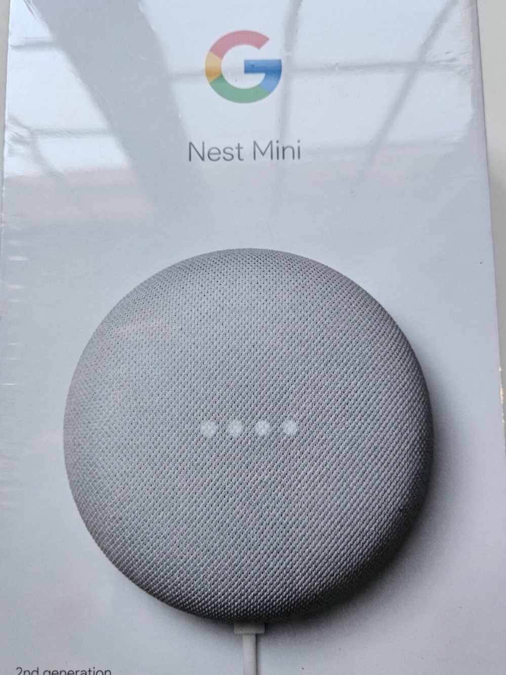 Google Nest Mini Smart Speaker - Chalk 2nd Generation